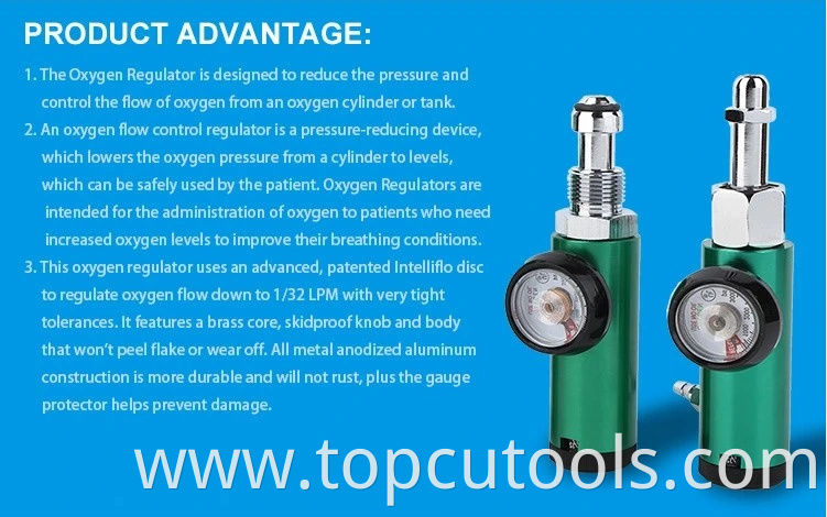 China Products Amercian Style Aluminum Oxygen Regulator